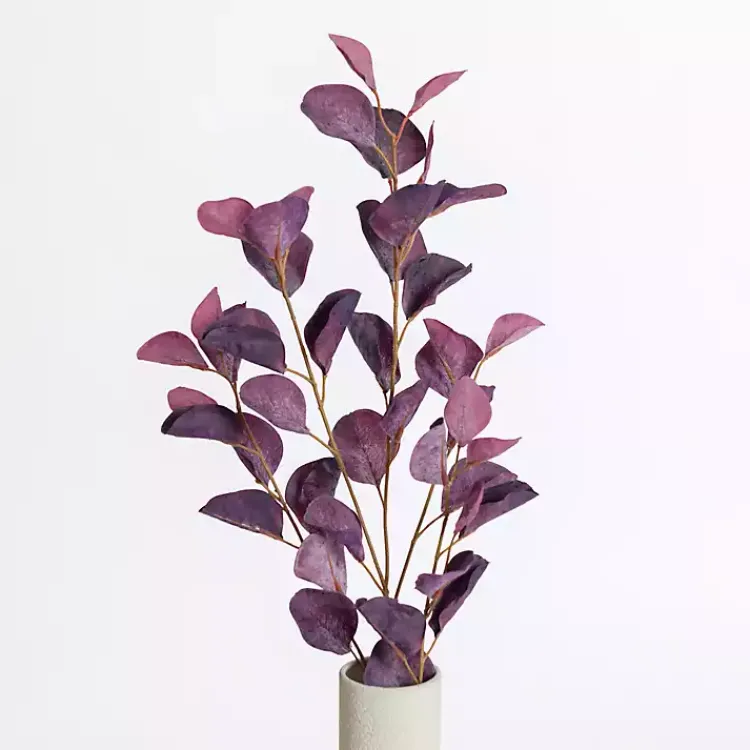 Stems & Bouquets>Kirklands Home Antique Eucalyptus Stems, Set of 2 Purple