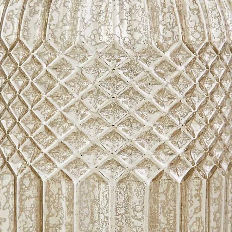 Kirklands Home Antique Textured Glass Luxuria Table Lamp Silver Discount