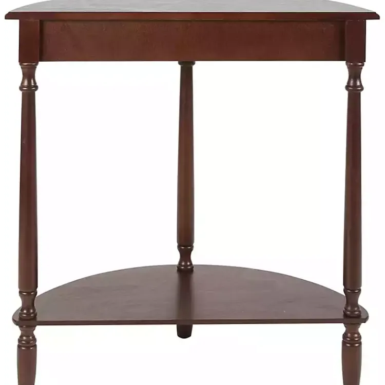 Kirklands Home Antique Walnut Half Round Console Table Brown Online