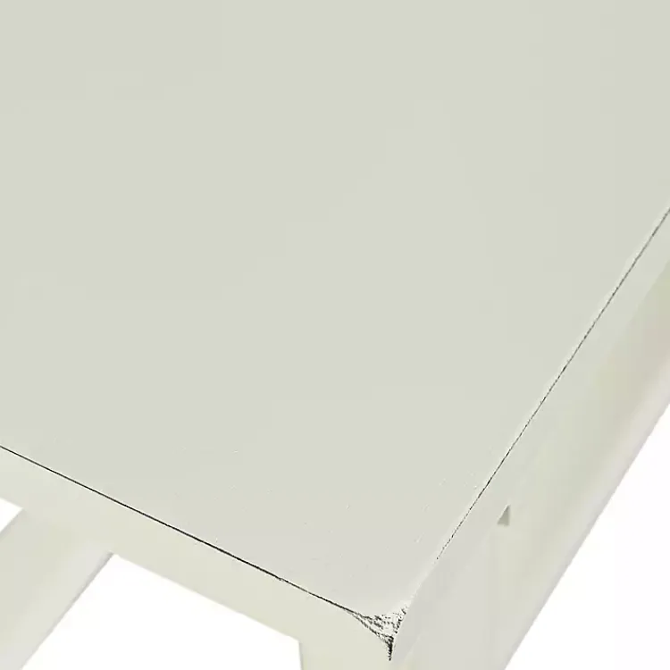 Kirklands Home Antique Wood Noah Bench White Online
