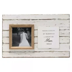 Picture Frames>Kirklands Home Antique White Wooden Mom Picture Frame