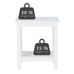 Kirklands Home Antique White X Side Frame Accent Table Best