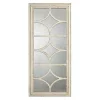 Kirklands Home Antique Whitewashed Diamond Panel Wall Mirror Clearance