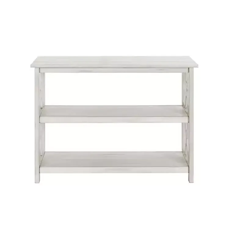 Kirklands Home Antique washed Wood Console Table White