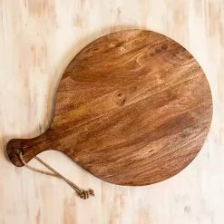 Kirklands Home Antique Wooden Paddle Serving Board Brown Discount