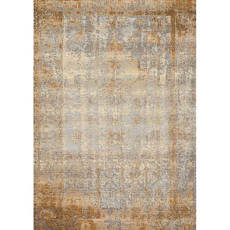 Kirklands Home Antiqued Ivory Copper Outdoor Area Rug, 5x7 Hot