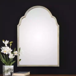 Kirklands Home Antiqued Silver Champagne Arched Mirror Discount