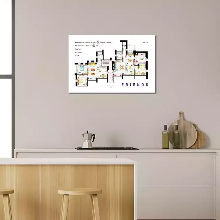Kirklands Home Apartment from Friends Canvas Art Print Clearance