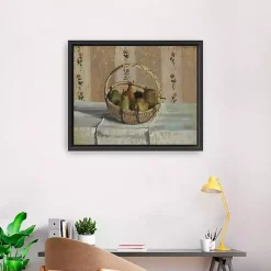 Kirklands Home Apples and Pears in a Round Basket Framed Print Discount