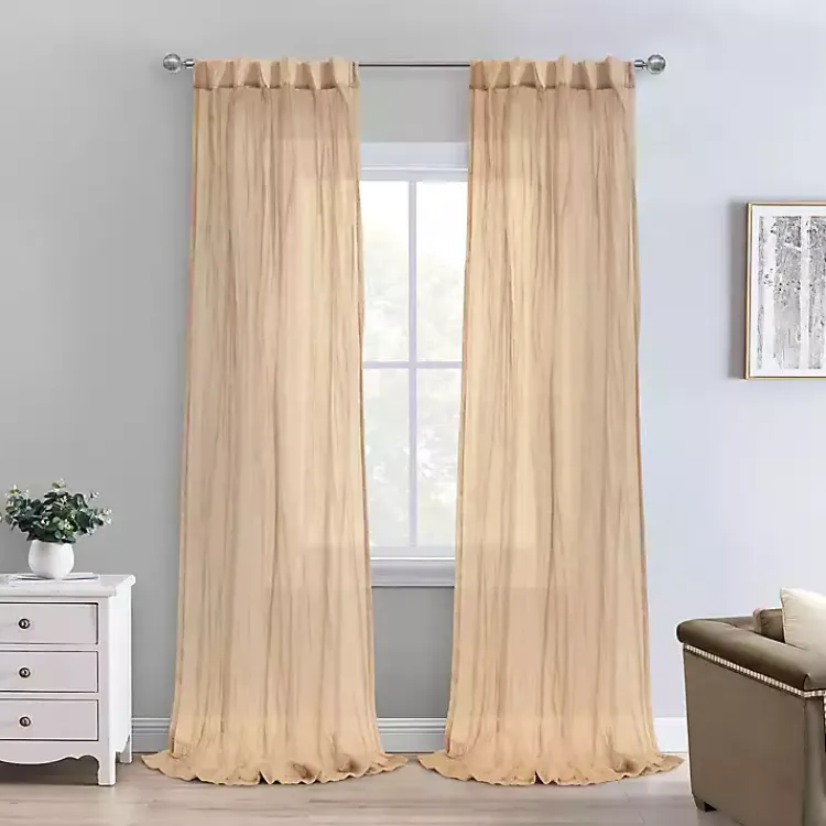 Kirklands Home Apricot Paloma Curtain Panel, 95 in. Orange Best