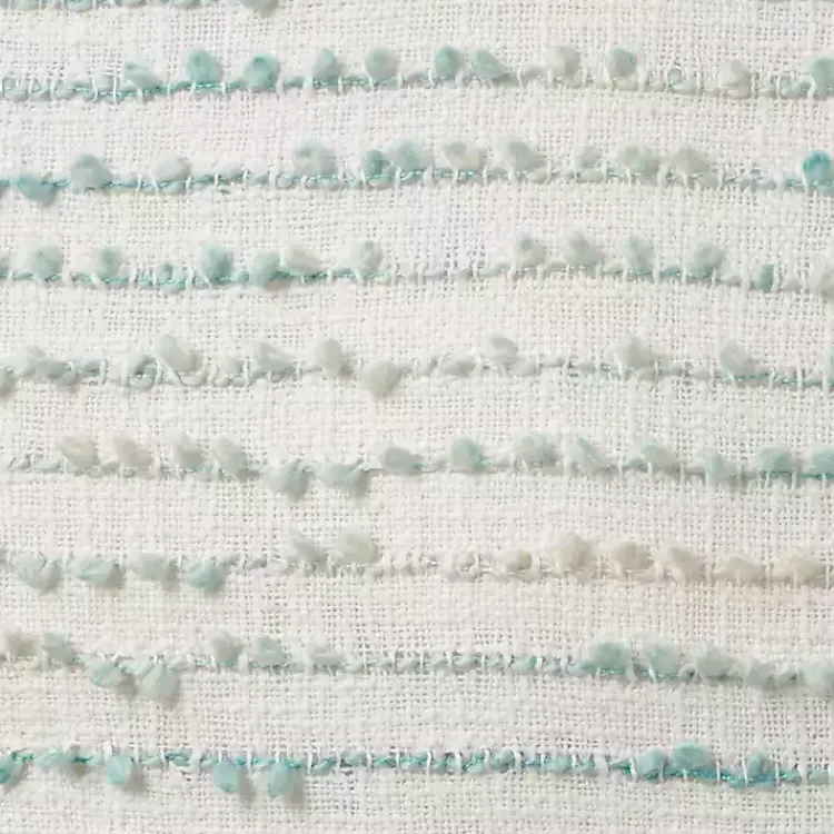 Pillows>Kirklands Home Aqua Handstitched Stripes Throw Pillow