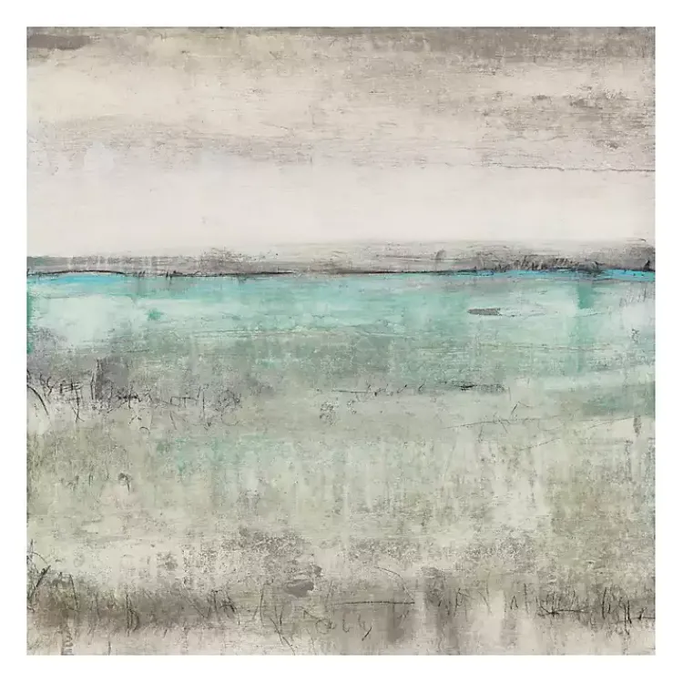 Kirklands Home Aqua Horizon Giclee Canvas Art Print Discount