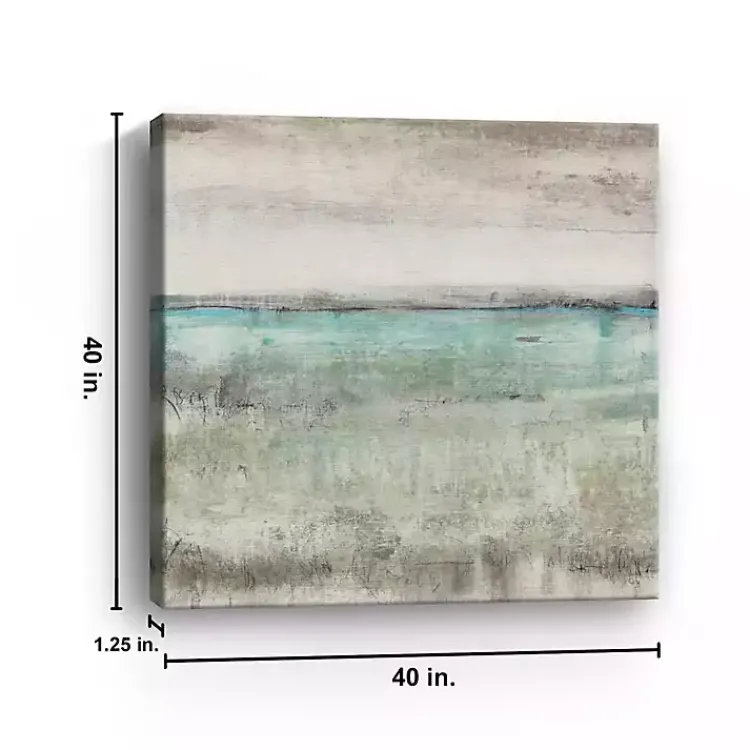 Kirklands Home Aqua Horizon Giclee Canvas Art Print Discount