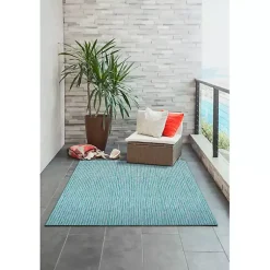 Kirklands Home Aqua Intertwine Indoor/Outdoor Area Rug, 7x9 Blue Online