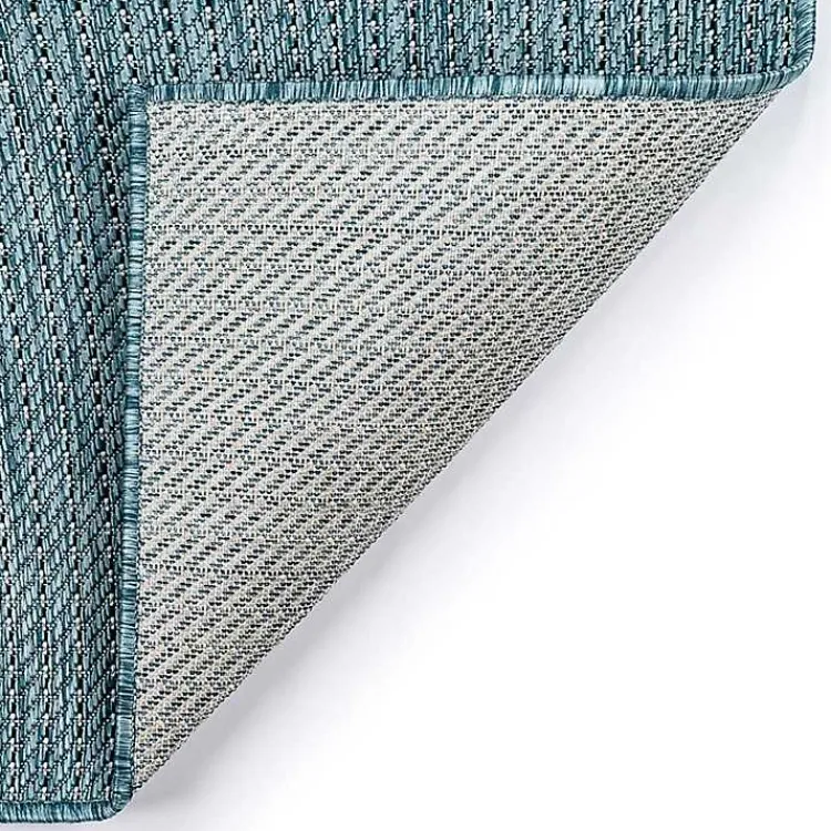 Kirklands Home Aqua Intertwine Indoor/Outdoor Area Rug, 7x9 Blue Online