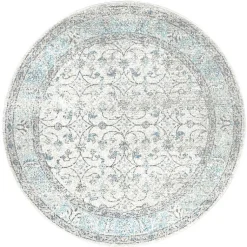 Kirklands Home Aqua Rio Round Area Rug, 5 ft. Clearance