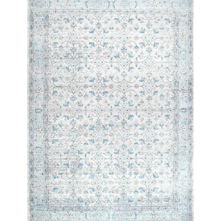 Kirklands Home Aqua Rio Vintage Area Rug, 5x7 Blue Discount