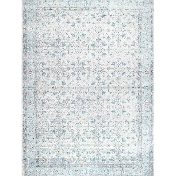 Kirklands Home Aqua Rio Vintage Area Rug, 4x6 Discount