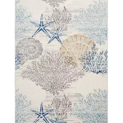 Kirklands Home Aquamarine Starfish Coastal Area Rug, 5x7 Online