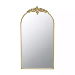 Kirklands Home Arch Gold Leaf Top Mirror