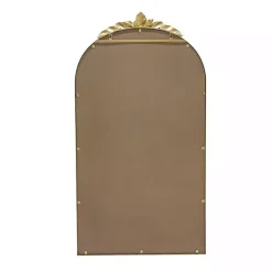 Kirklands Home Arch Gold Leaf Top Mirror