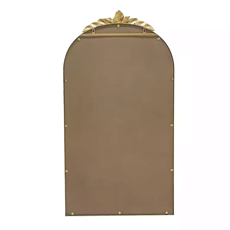 Kirklands Home Arch Gold Leaf Top Mirror