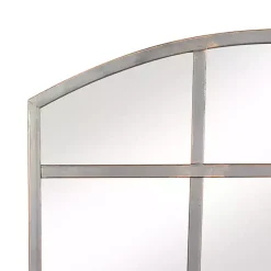 Kirklands Home Arched Windowpane Wall Mirror Gray Outlet