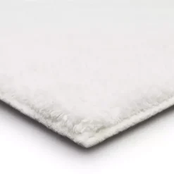 Kirklands Home Arctic Plush Reversible Cotton Bath Mat, 60 in. White New