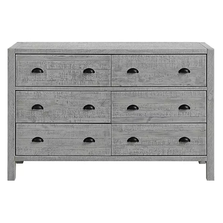 Kirklands Home Arden Wood 6-Drawer Dresser Gray Hot