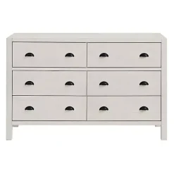 Kirklands Home Arden Wood 6-Drawer Dresser White Discount