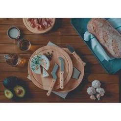 Kirklands Home Arkansas Razorbacks Cheese Board and Tool Set Tan Discount