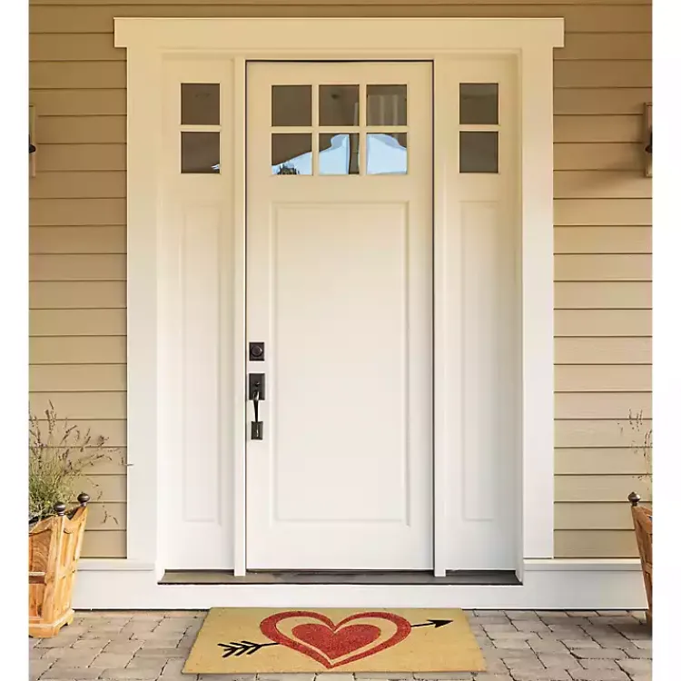 Valentines Day Decorations>Kirklands Home Arrow Through the Heart Doormat