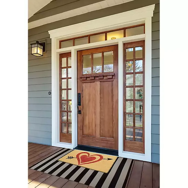 Valentines Day Decorations>Kirklands Home Arrow Through the Heart Doormat