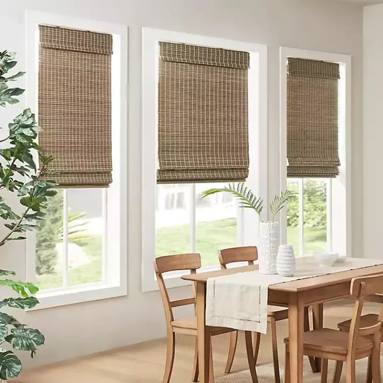 Kirklands Home Ash Bamboo Light Filtering Roman Shade, 29 in. Brown Online