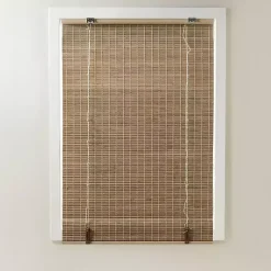 Kirklands Home Ash Bamboo Light Filtering Roman Shade, 33 in. Brown Best