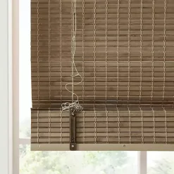 Kirklands Home Ash Bamboo Light Filtering Roman Shade, 33 in. Brown Best