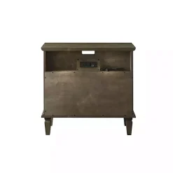 Kirklands Home Ash 2-Drawer Wood Nightstand Brown Sale