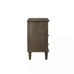 Kirklands Home Ash 2-Drawer Wood Nightstand Brown Sale