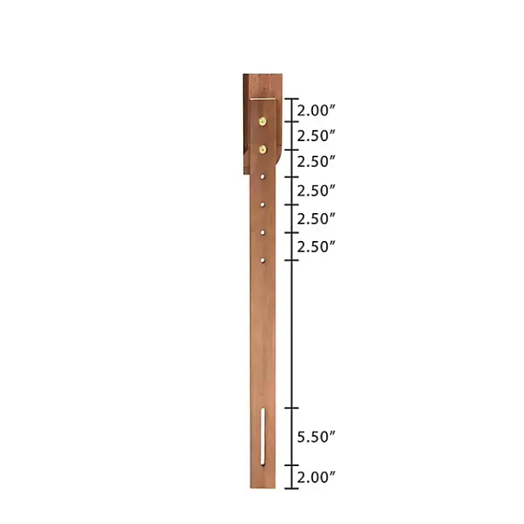 Kirklands Home Ash Walnut Wood Panel King Headboard Brown