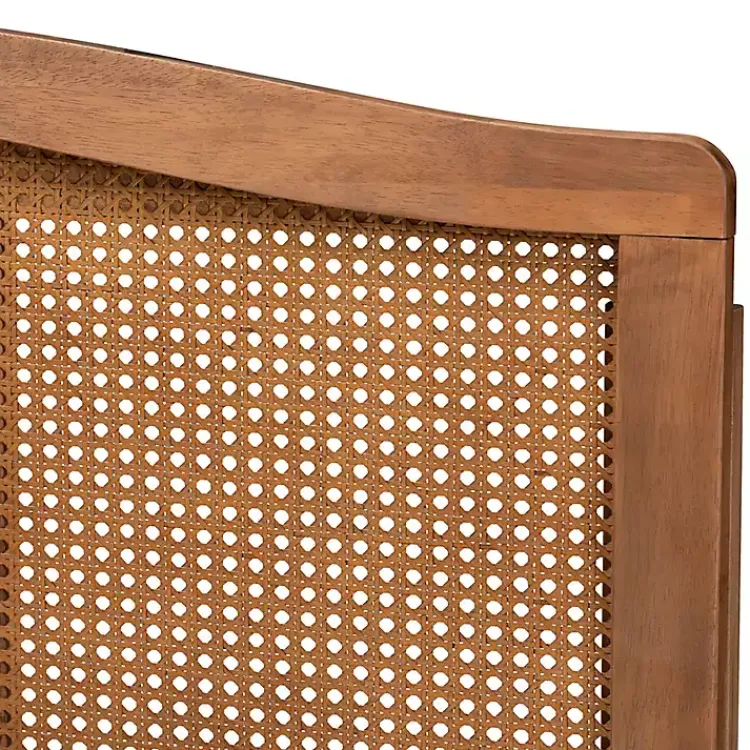 Kirklands Home Ash Walnut Woven Rattan Queen Headboard Brown Sale