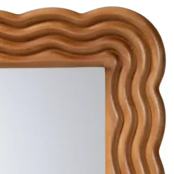 Kirklands Home Ashely Walnut Brown Wall Mirror Best