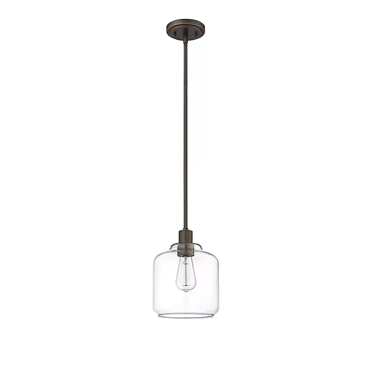 Kirklands Home Asheville Bronze Glass Globe Pendant Light Brown Sale