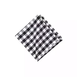 Kirklands Home Ashford Buffalo Check Napkins, Set of 6 Black Online