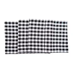 Kirklands Home Ashford Buffalo Check Table Runner Black Discount