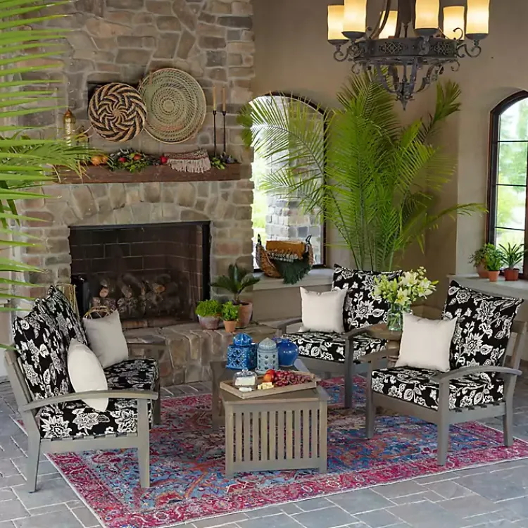 Kirklands Home Ashland Jacobean 2-pc. Outdoor Deep Seat Cushion