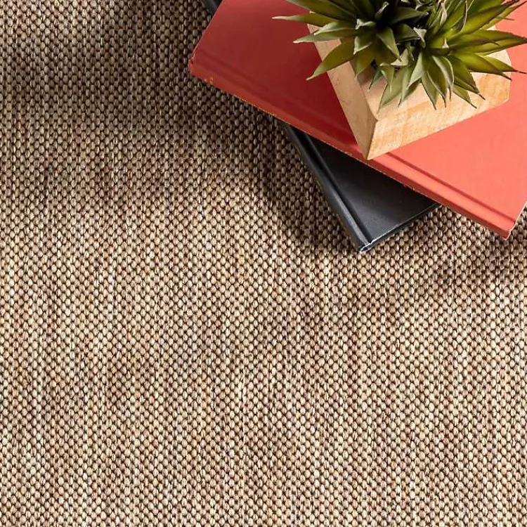 Kirklands Home Asia Stripe Border Outdoor Rug, 8x10 Brown Best