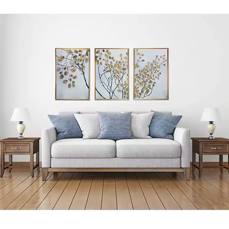 Kirklands Home Asian Branches Framed Canvas Art Prints, Set of 3 Multi Online