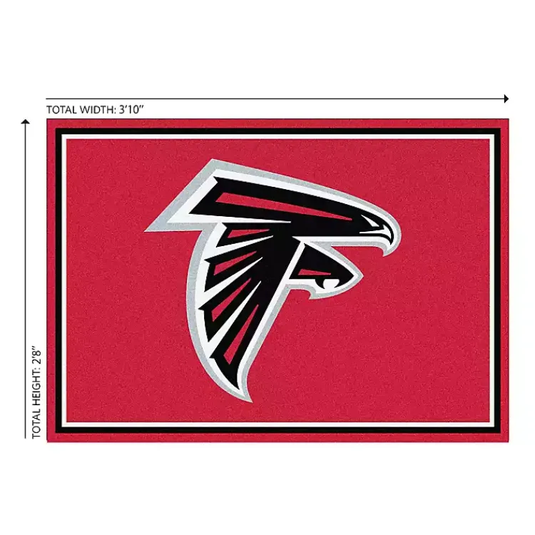 Kirklands Home Atlanta Falcons Area Rug, 3x4 Red Discount