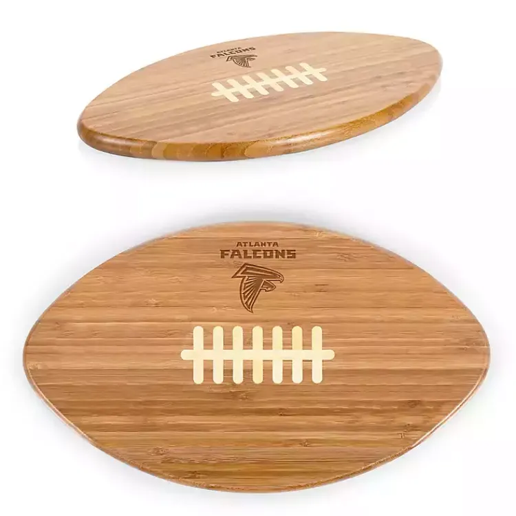 Kirklands Home Atlanta Falcons Bamboo Football Cutting Board Tan Outlet