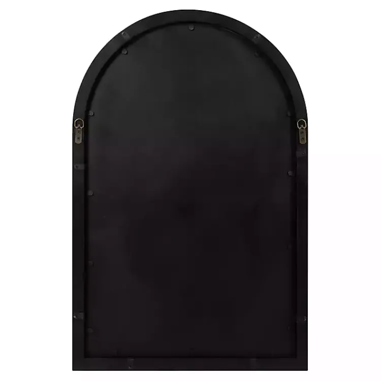 Kirklands Home Audubon Wood Arch Wall Mirror, 24x36 in. Black Clearance